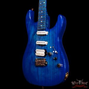 James Tyler USA Studio Elite HD 1-Piece Swamp Ash Body Birdseye Maple Neck Gloss Tinted Trans Royal Blue 6.90 LBS - Image 2