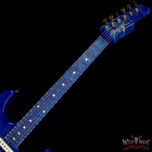 James Tyler USA Studio Elite HD 1-Piece Swamp Ash Body Birdseye Maple Neck Gloss Tinted Trans Royal Blue 6.90 LBS - Image 4