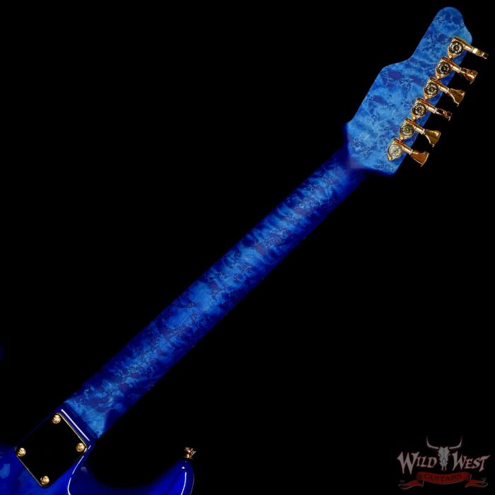 James Tyler USA Studio Elite HD 1-Piece Swamp Ash Body Birdseye Maple Neck Gloss Tinted Trans Royal Blue 6.90 LBS - Image 5