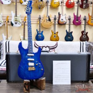 James Tyler USA Studio Elite HD 1-Piece Swamp Ash Body Birdseye Maple Neck Gloss Tinted Trans Royal Blue 6.90 LBS - Image 6