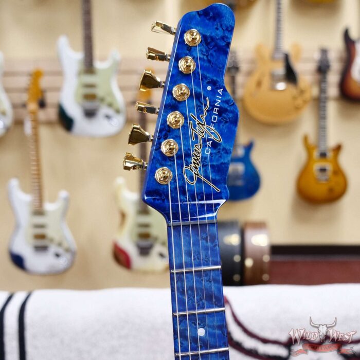 James Tyler USA Studio Elite HD 1-Piece Swamp Ash Body Birdseye Maple Neck Gloss Tinted Trans Royal Blue 6.90 LBS - Image 7