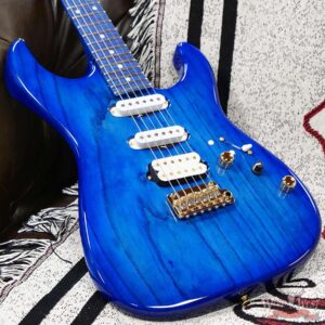 James Tyler USA Studio Elite HD 1-Piece Swamp Ash Body Birdseye Maple Neck Gloss Tinted Trans Royal Blue 6.90 LBS - Image 8