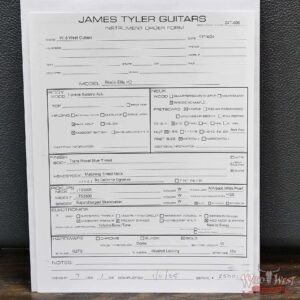 James Tyler USA Studio Elite HD 1-Piece Swamp Ash Body Birdseye Maple Neck Gloss Tinted Trans Royal Blue 6.90 LBS - Image 12