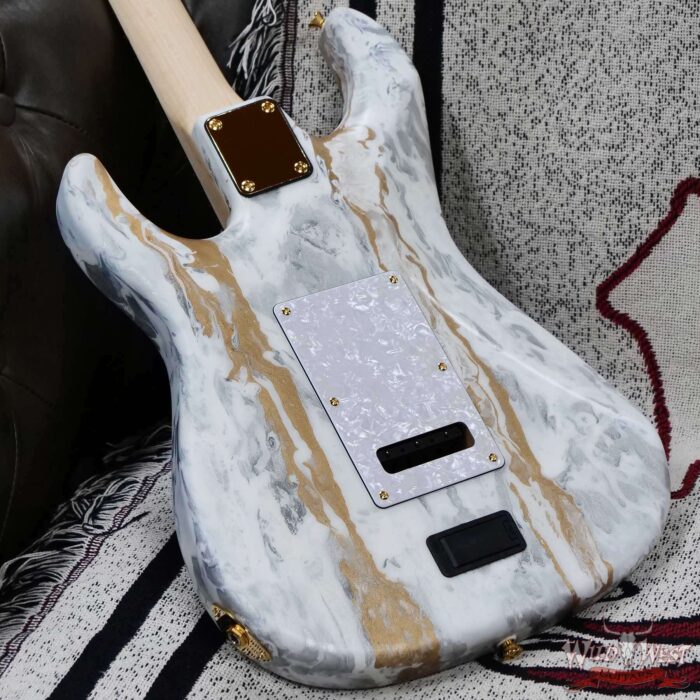 James Tyler USA Studio Elite Alder Body Indian Rosewood Fingerboard White Shmear with Gold Hardware 7.65 LBS - Image 12