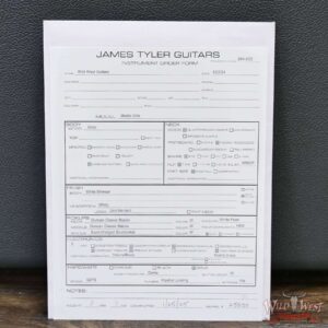 James Tyler USA Studio Elite Alder Body Indian Rosewood Fingerboard White Shmear with Gold Hardware 7.65 LBS - Image 13