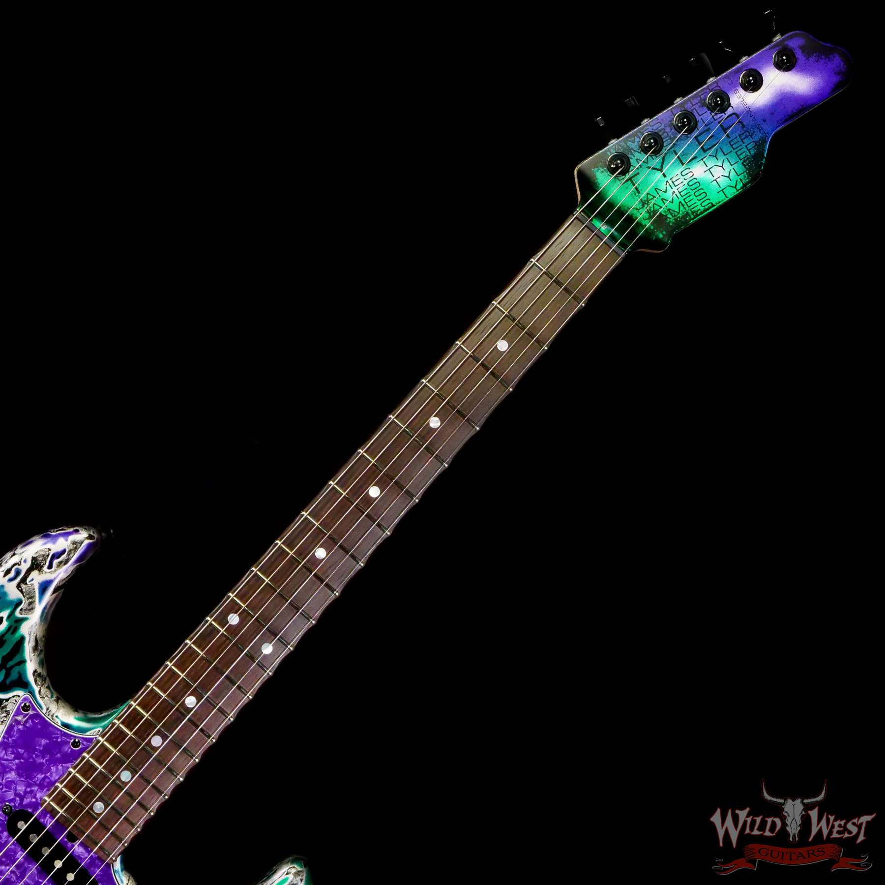 jt-sehd-brz-ag-23429-c2__wwg.jpg James Tyler USA Studio Elite HD HSS Brazilian Rosewood Fingeboard Alien Guano with Black Hardware (US Only / No International Shipping) - Image 4