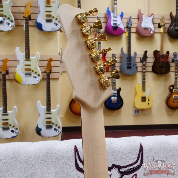 James Tyler USA Studio Elite HD HSS Rear Rout Brazilian Rosewood Fingeboard White Shmear with Gold Hardware - Image 10