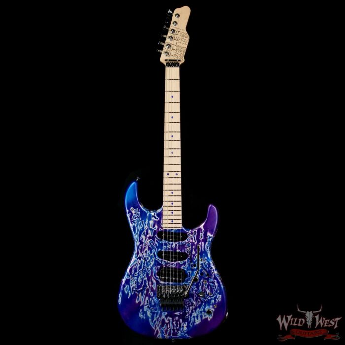 James Tyler USA Studio Elite HSS Floyd Rose Rear Rout Maple Fingerboard Tuckerberry Shmear 7.95 LBS - Image 3