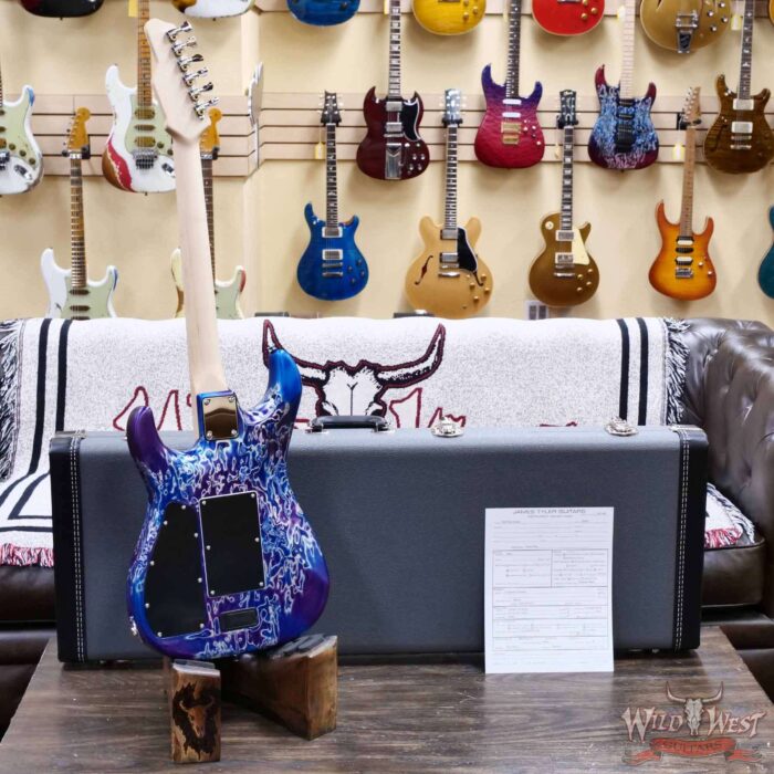 James Tyler USA Studio Elite HSS Floyd Rose Rear Rout Maple Fingerboard Tuckerberry Shmear 7.95 LBS - Image 9