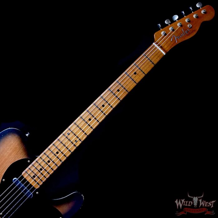 Fender Custom Shop Kyle McMillin Masterbuilt Roasted 50’s Telecaster Josefina Hand-Wound Pickups Natural Black Burst 7.30 lbs - Image 4