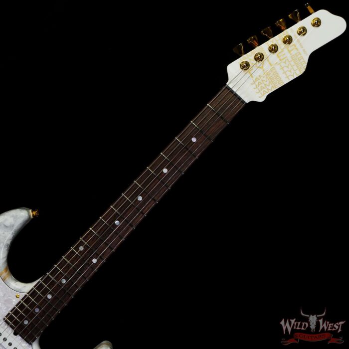 James Tyler USA Studio Elite HD Rosewood Fingerboard Midboost Preamp Humbucker Split White Shmear - Image 4
