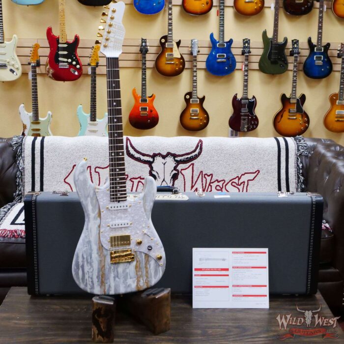 James Tyler USA Studio Elite HD Rosewood Fingerboard Midboost Preamp Humbucker Split White Shmear - Image 6