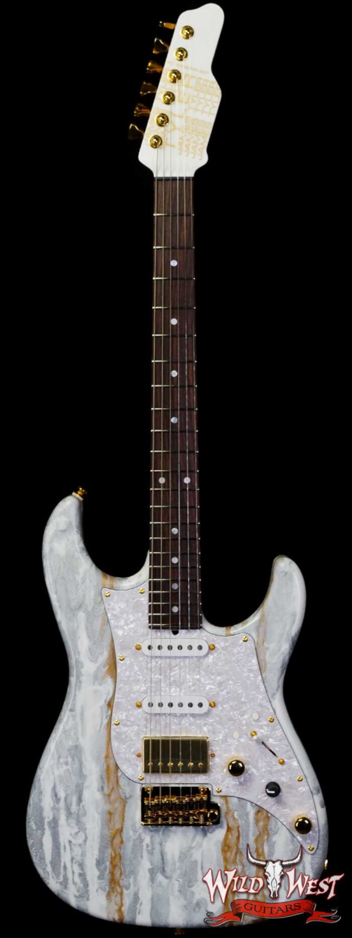 James Tyler USA Studio Elite HD Rosewood Fingerboard Midboost Preamp Humbucker Split White Shmear - Image 1