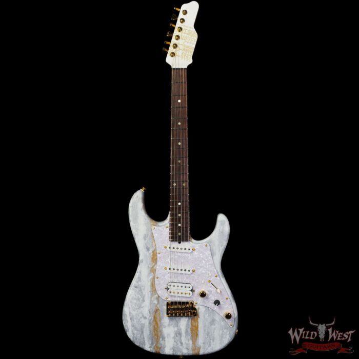James Tyler USA Studio Elite HD Slanted Pickups Rosewood Fingerboard Midboost Preamp Humbucker Split White Shmear - Image 3