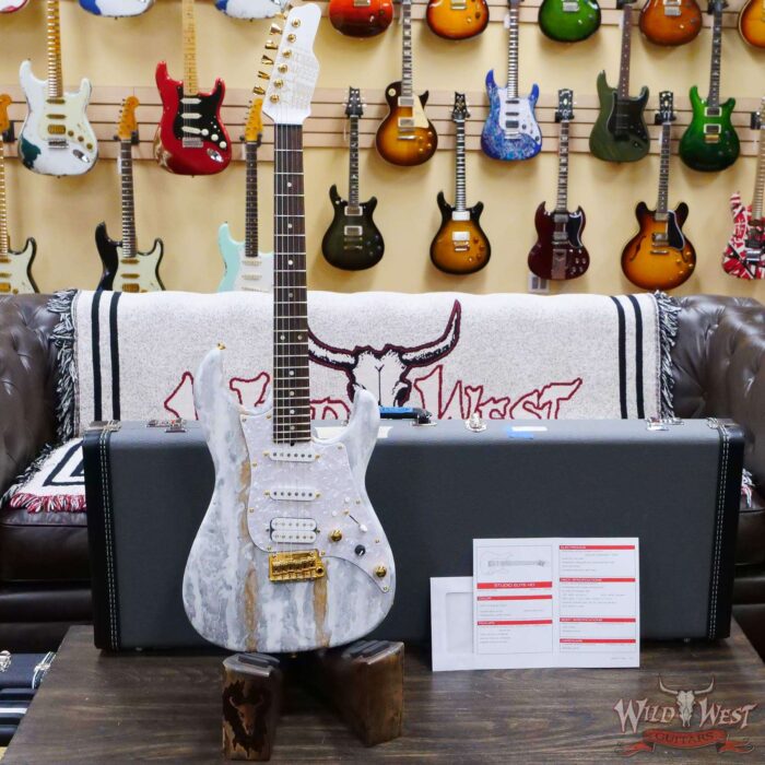 James Tyler USA Studio Elite HD Slanted Pickups Rosewood Fingerboard Midboost Preamp Humbucker Split White Shmear - Image 6
