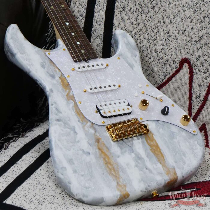 James Tyler USA Studio Elite HD Slanted Pickups Rosewood Fingerboard Midboost Preamp Humbucker Split White Shmear - Image 8