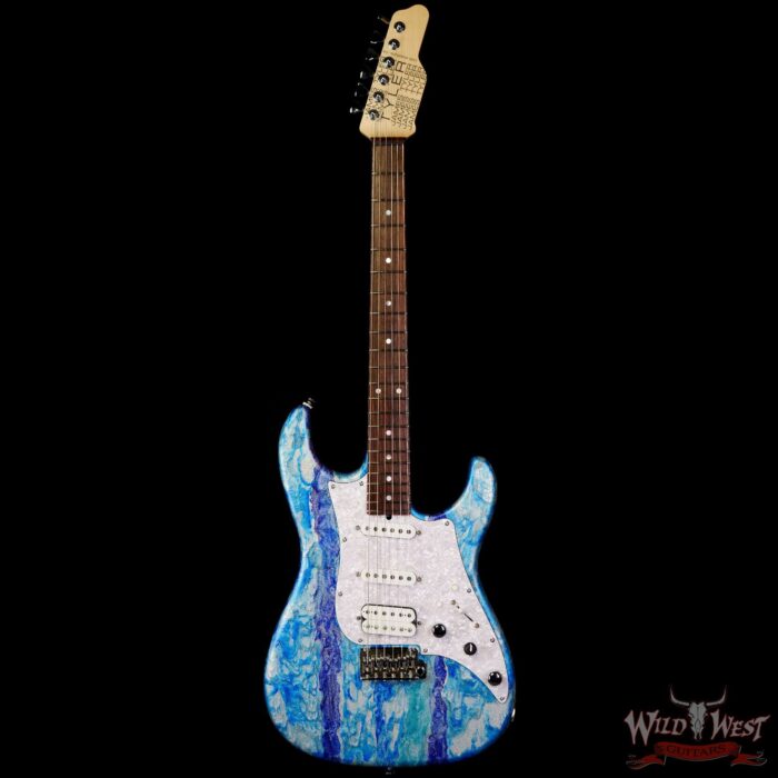 James Tyler USA Studio Elite HD HSS Midboost Preamp Neck+Bridge On Button Arctic Mint Shmear - Image 3