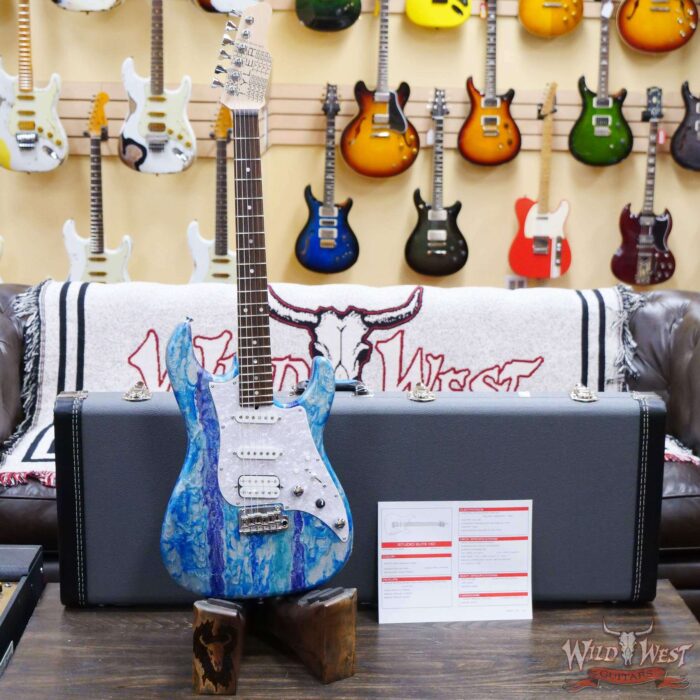 James Tyler USA Studio Elite HD HSS Midboost Preamp Neck+Bridge On Button Arctic Mint Shmear - Image 6