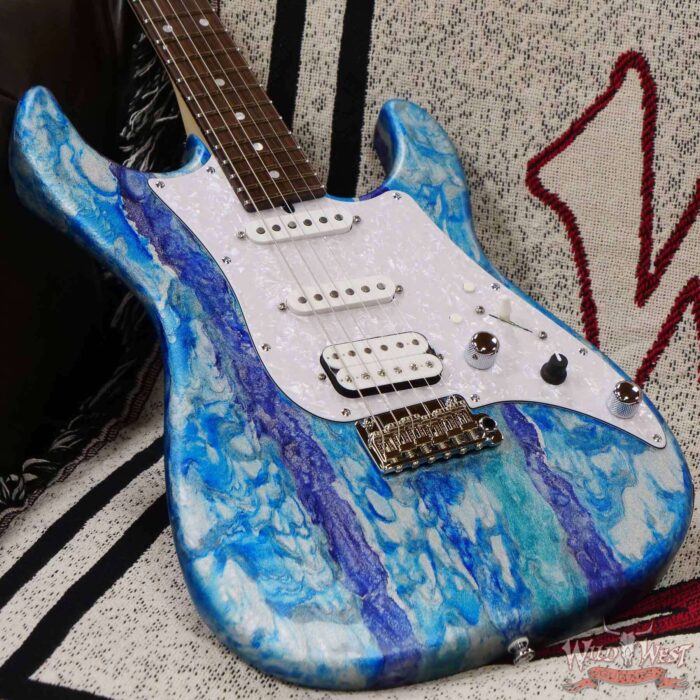 James Tyler USA Studio Elite HD HSS Midboost Preamp Neck+Bridge On Button Arctic Mint Shmear - Image 8