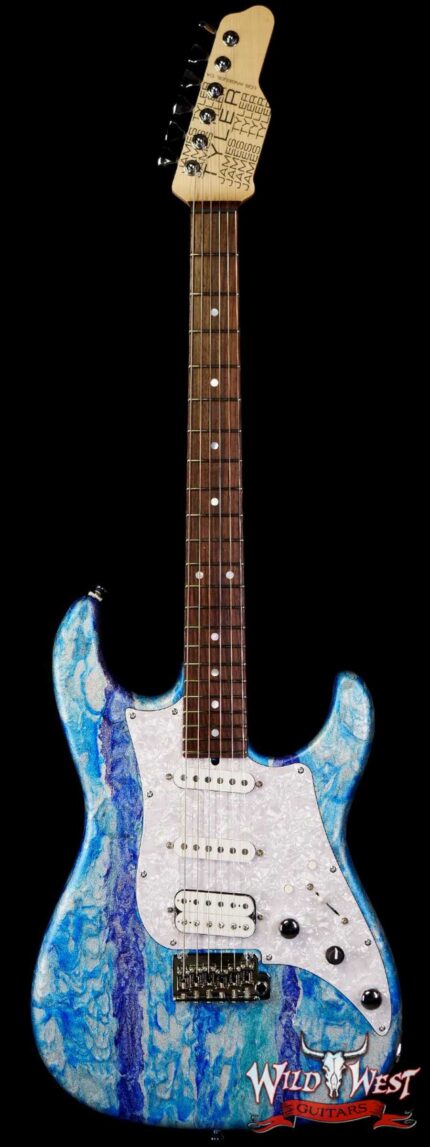James Tyler USA Studio Elite HD HSS Midboost Preamp Neck+Bridge On Button Arctic Mint Shmear