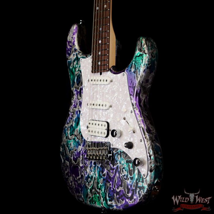 James Tyler USA Studio Elite HD HSS Midboost Preamp Neck+Bridge On Button Alien Guano - Image 2