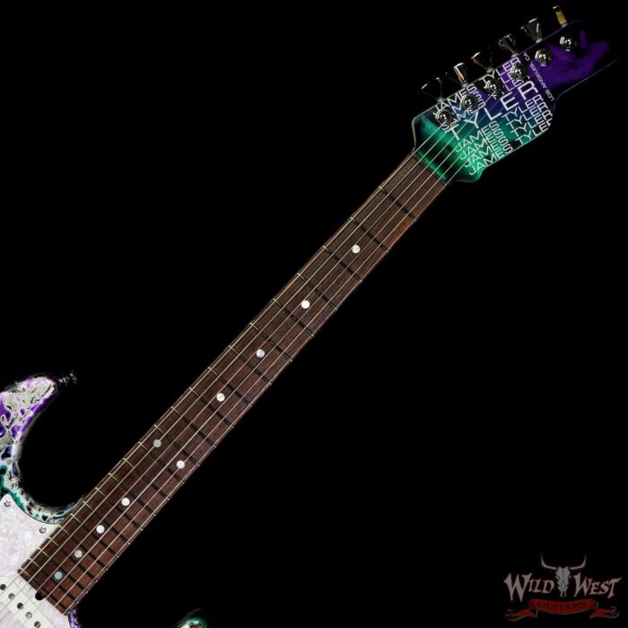 James Tyler USA Studio Elite HD HSS Midboost Preamp Neck+Bridge On Button Alien Guano - Image 4