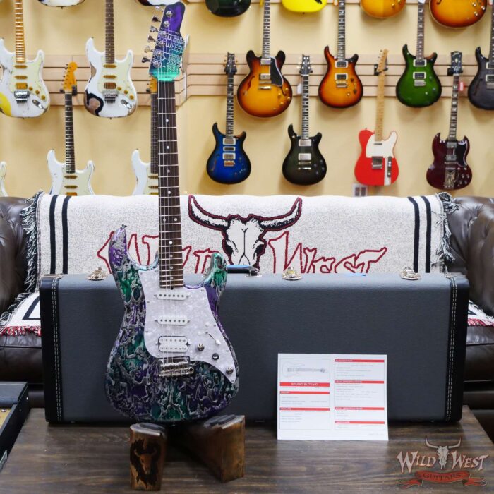 James Tyler USA Studio Elite HD HSS Midboost Preamp Neck+Bridge On Button Alien Guano - Image 6