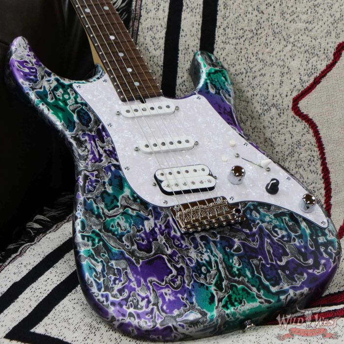 James Tyler USA Studio Elite HD HSS Midboost Preamp Neck+Bridge On Button Alien Guano - Image 8