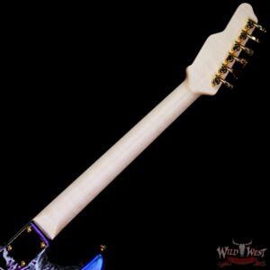 James Tyler USA Studio Elite HD HSS Midboost Preamp Rear Rour Faux Matching Headstock Gold Hardware Jimburst Shmear - Image 5