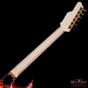 James Tyler USA Studio Elite HD HSS Midboost Preamp Rear Rout Faux Matching Headstock Gold Hardware Fire Shmear - Image 5