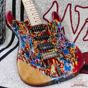 James Tyler USA Studio Elite HD HSS Midboost Preamp Burning Water with Arm Contour - Image 8