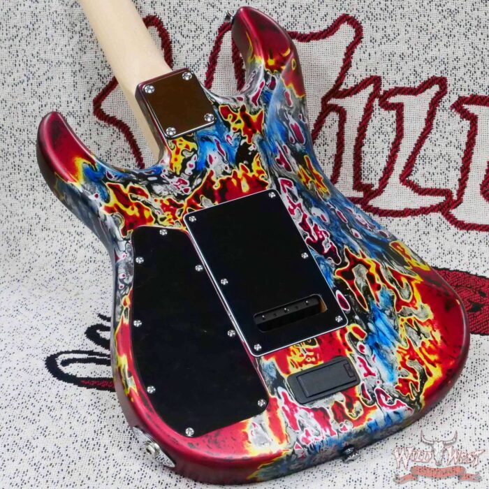 James Tyler USA Studio Elite HD HSS Midboost Preamp Burning Water with Arm Contour - Image 11