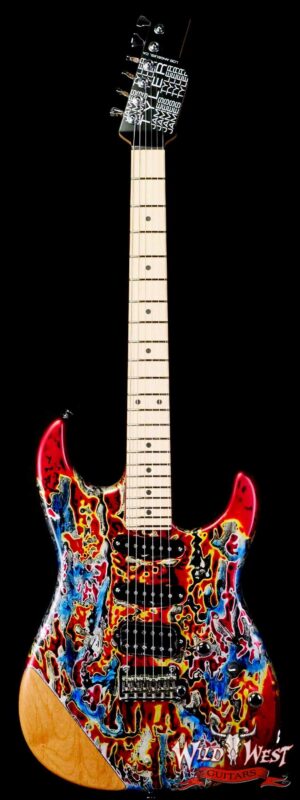 James Tyler USA Studio Elite HD HSS Midboost Preamp Burning Water with Arm Contour