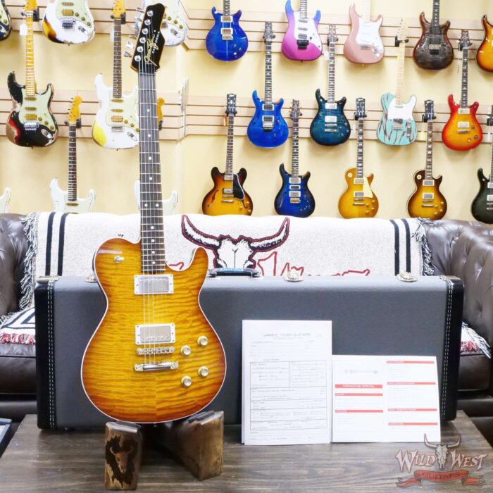 James Tyler USA Mongoose Special Quilt Maple Top Brazilian Rosewood Fingerboard Honey Burst 6.85 LBS - Image 6