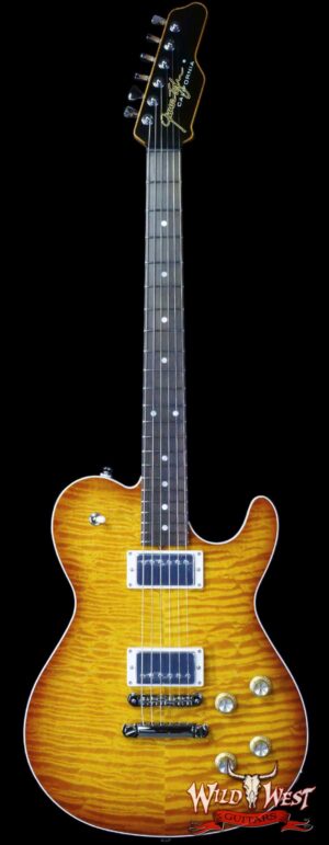 James Tyler USA Mongoose Special Quilt Maple Top Brazilian Rosewood Fingerboard Honey Burst 6.85 LBS