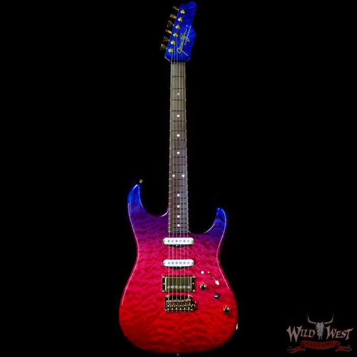 James Tyler USA Studio Elite HD HSS Quilt Maple Top Birdseye Maple Neck Brazilian Rosewood Fingerboard Trans Jimburst 6.75 LBS (US Only / No International Shipping) - Image 3