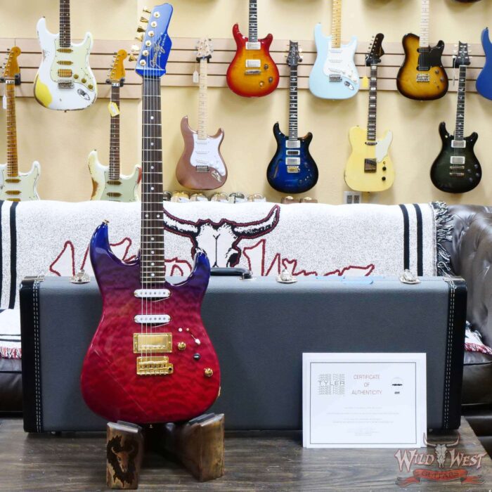 James Tyler USA Studio Elite HD HSS Quilt Maple Top Birdseye Maple Neck Brazilian Rosewood Fingerboard Trans Jimburst 6.75 LBS (US Only / No International Shipping) - Image 6