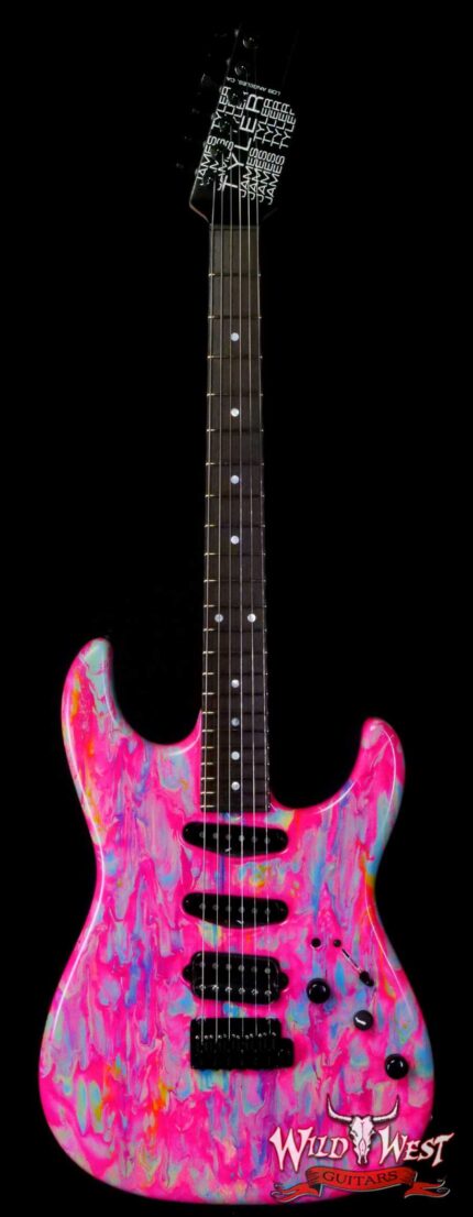 James Tyler USA Studio Elite HD HSS Rear Rout Black Hardware Vice Shmear with Black Headstock