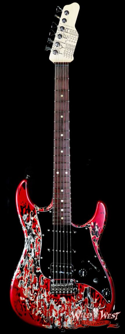 James Tyler USA Studio Elite Burning Water 2K HSS Quartersawn Maple Thin Neck with Rosewood Fingerboard 7.40 LBS
