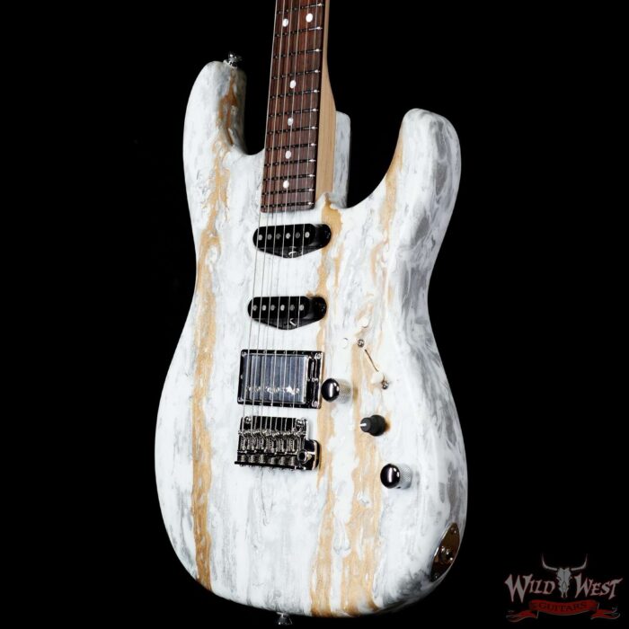 James Tyler USA Studio Elite HD HSS Rear Rout Rosewood Fingerboard Super X Humbucker White Shmear 7.45 LBS - Image 2
