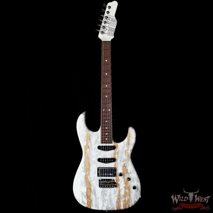 James Tyler USA Studio Elite HD HSS Rear Rout Rosewood Fingerboard Super X Humbucker White Shmear 7.45 LBS - Image 3