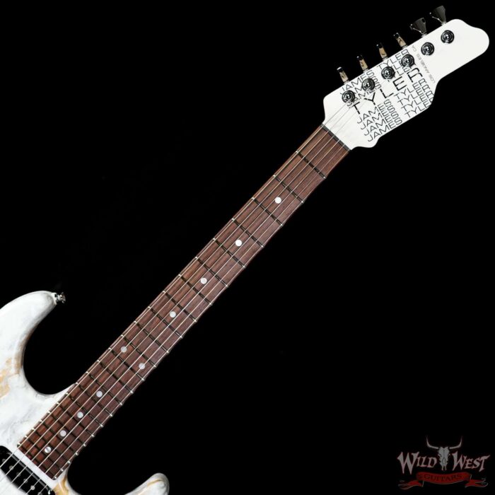 James Tyler USA Studio Elite HD HSS Rear Rout Rosewood Fingerboard Super X Humbucker White Shmear 7.45 LBS - Image 4