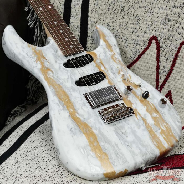 James Tyler USA Studio Elite HD HSS Rear Rout Rosewood Fingerboard Super X Humbucker White Shmear 7.45 LBS - Image 8