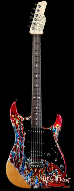 James Tyler USA Studio Elite HD HSS Quartersawn Maple Neck Rosewood Fretboard Burning Water with Arm Contour 7.70 LBS