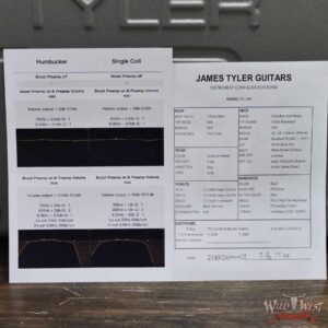 James Tyler JTG MK1 HSS Alder Body Maple Neck with Rosewood Fingerboard Jimburst 7.95 LBS - Image 12