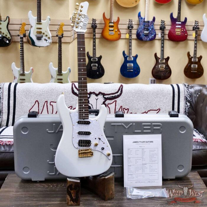 James Tyler JTG MK1 HSS Alder Body Maple Neck with Rosewood Fingerboard Pearl White 7.95 lbs - Image 5