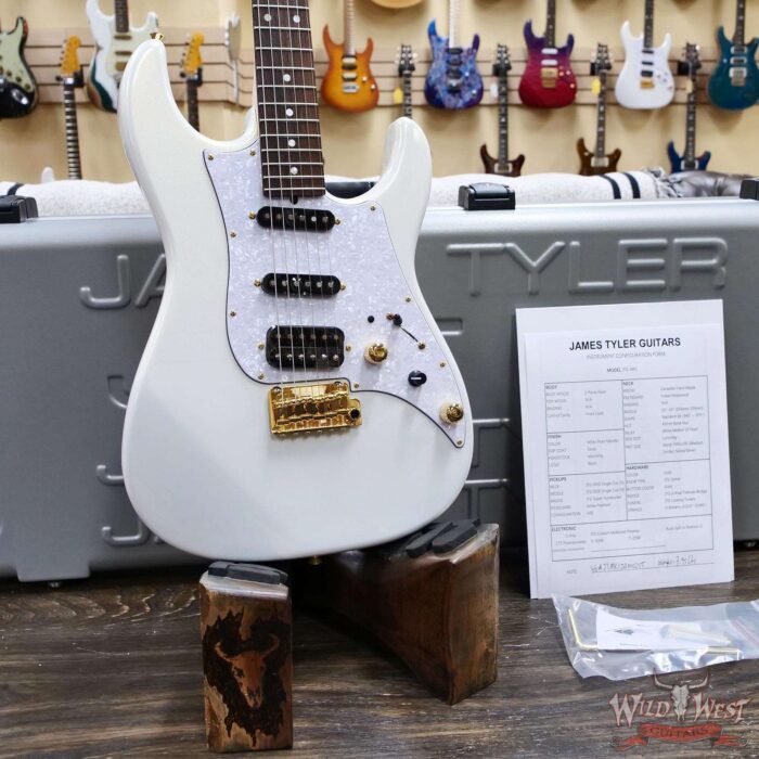James Tyler JTG MK1 HSS Alder Body Maple Neck with Rosewood Fingerboard Pearl White 7.95 lbs - Image 7