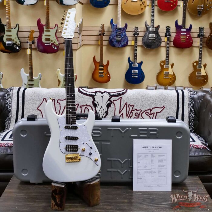 James Tyler JTG MK1 HSS Alder Body Maple Neck with Rosewood Fingerboard Pearl White 7.95 lbs - Image 5