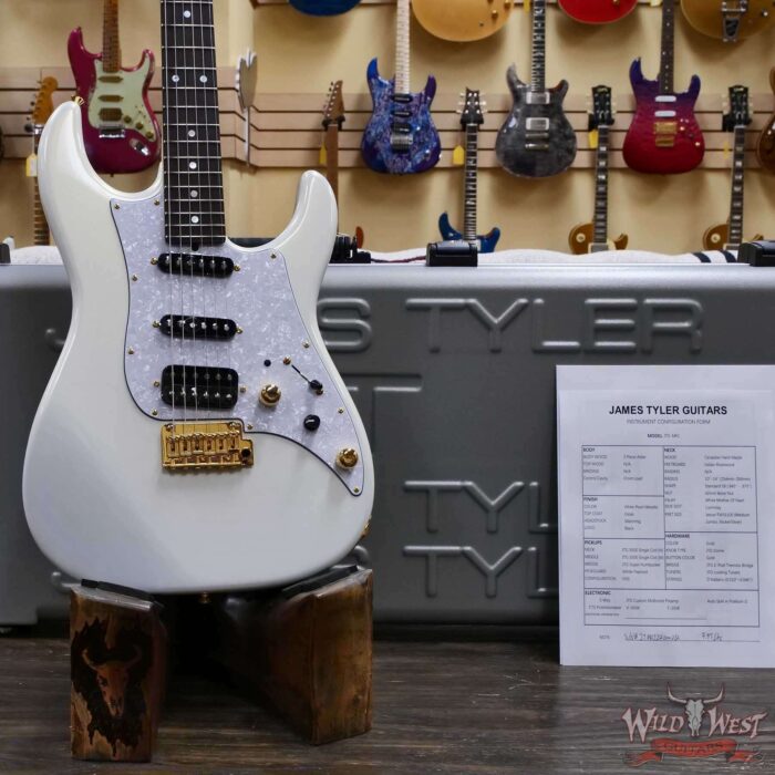 James Tyler JTG MK1 HSS Alder Body Maple Neck with Rosewood Fingerboard Pearl White 7.95 lbs - Image 6
