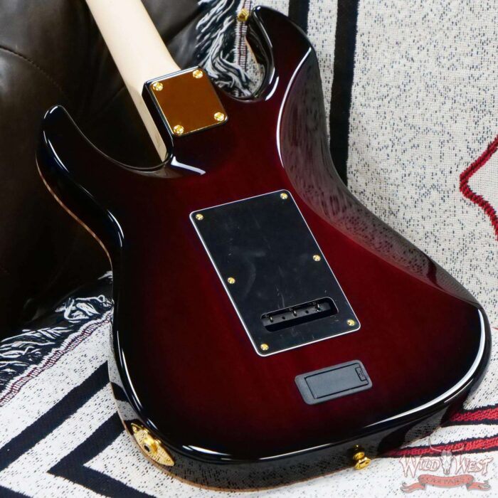 James Tyler USA Studio Elite HSS Midboost Preamp Quilted Maple Top Tobacco Sunburst - Image 11